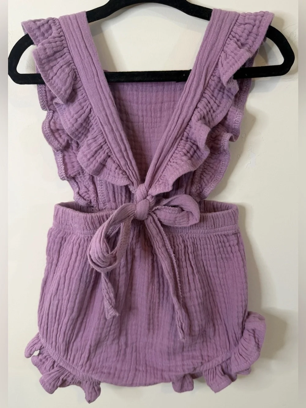 Reverie Threads Sofia Romper Violet Purple Boho 6-12M